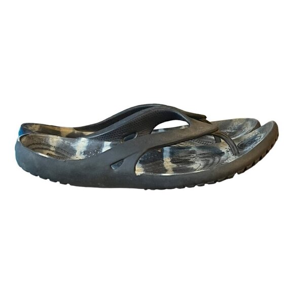 Crocs Sandals‎ Women's Size 11 Kadee 2 Flip Flop Graphic - Picture 1 of 3